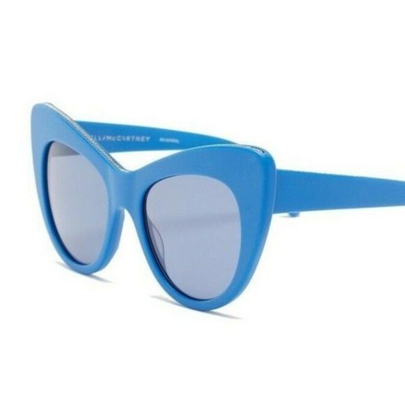 Stella McCartney Accessories - stella McCartney Over sized Blue Cat Eye Sunglass